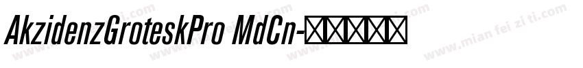 AkzidenzGroteskPro MdCn字体转换